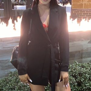 BLACK BLAZER DRESS